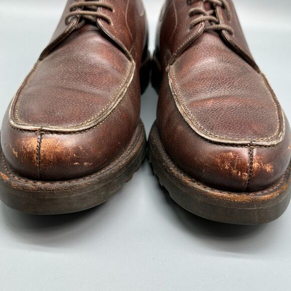 John Lobb Barros Mens 9 Dark Brown Leather Derby Shoes Lace-Up Low Top Casual main image 14